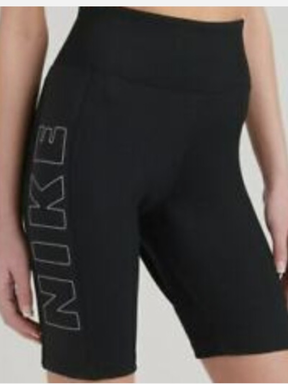 💕❤️‍🔥Nike Black High-Rise Bike Shorts with Side Logo M